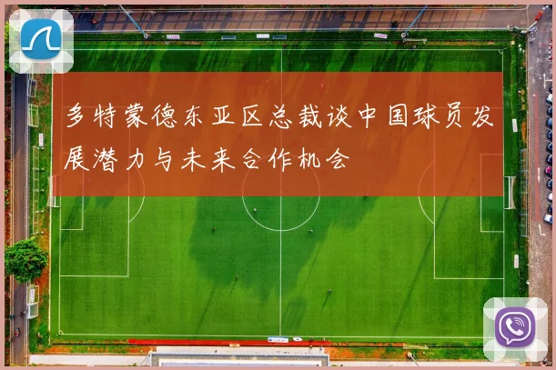 多特蒙德东亚区总裁谈中国球员发展潜力与未来合作机会